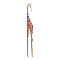 Tooarts große Giraffe Ornament Eisen Kunst Dekor handgemachtes Handwerk Home und Outdoor Dekoration Perfektes Geschenk für Giraffe und Tierliebhaber