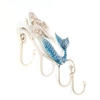 Tooarts Iron Mermaid Wandhalter Eisen Wandhaken 4 Haken für Mäntel Handtaschen Taschen Wandhalterung Kleiderhalter Schrauben enthalten