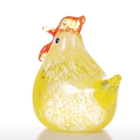 Tooarts kleines Huhn Glasskulptur Wohnkultur Glas Moderne Kunst Moderne Skulptur-Verzierung Geschenk Tier-Fertigkeit-Dekoration