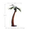 Tooarts Kokospalme Skulptur moderne Eisen Ornament Geschmack Kunst Dekor handgefertigt Handwerk besondere Strand Pflanze Styling Regal und Schreibtisch Dekoration Inneneinrichtungen