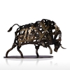 TOOARTS Metall-Skulptur Eisen Geflochtene Cattle von Einrichtungs Artikel handgemachte Fertigkeiten