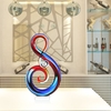 Tooarts Music Note Glasskulptur Hauptdekor-abstrakte Verzierung Geschenk-Fertigkeit-Dekoration