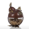 Tooarts Puffy Chicken Wine Cork Container Home Decor Metall Skulptur Tier Handwerk Geschenk