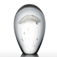 Tooarts Quallen Glasskulptur Home Decor Glas Moderne Kunst Moderne Skulptur-Verzierung Geschenk Tier-Fertigkeit-Dekoration