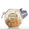 Tooarts Schöne Piggy Weinkorken Container Wohnkultur Metall Skulptur Tier-Fertigkeit-Geschenk