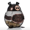 Tooarts Schöne Piggy Weinkorken Container Wohnkultur Metall Skulptur Tier-Fertigkeit-Geschenk