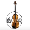 Tooarts Violine hängende Verzierung Wohnkultur Wandbehänge Dekor-Musik-Instrument-Fertigkeit-Geschenk