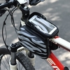 Touchscreen-Fahrradlenker-Tasche Wasserdichte Frontrahmen-Oberrohr-Fahrradtasche Doppelpacktasche Packung mit großer Kapazität Fahrrad-Fronttasche