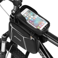 Touchscreen-Fahrradlenker Wasserdichte Frontrahmen-Oberrohr-Fahrradtasche Hartschalen-Doppelpacktasche Große Kapazität