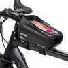Touchscreen-Fahrradlenkertasche,  wasserdichter Vorderrahmen,  Oberrohr,  Fahrradtasche,  große Kapazität,  Radfahren,  vordere Aufbewahrungstasche für 6, 7 Zoll großen Bildschirm