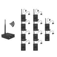 TP-WIRELESS TP-WMS02 In-Ear-Stage-Audio-Monitorsystem Professionelles digitales drahtloses 2, 4-GHz-Monitorsystem 1 Sender 10 Empfänger