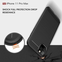 TPU Carbon Telefon Schutzhülle Anti Fingerabdrücke Anti Scratch Telefon Schutzhülle Shell Kompatibel mit iPhone 11 Pro Max