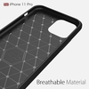 TPU Carbon Telefon Schutzhülle Anti Fingerabdrücke Anti Scratch Telefon Schutzhülle Shell Kompatibel mit iPhone 11 Pro