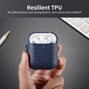TPU-Schutzhülle für AirPods 1/2 Elastische Schutzhülle Staubdicht Stoßfeste Schutzhülle mit Aufhänger (Rot)