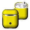 TPU-Silikon-Kopfhörer-Hülle Schutzabdeckung für Airpods Stoßfester wasserdichter Schutz für Apple AirPods AirPod-Zubehör Mattierte Oberfläche (Gelb)