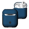 TPU Silikon Kopfhörer Hülle Schutzhülle für Airpods Stoßfest Wasserdichter Schutz für Apple AirPods AirPod Zubehör Mattierte Oberfläche (Blau)