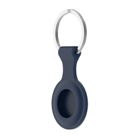 Tracker Silikon Schutzhülle Ersatz für Apple Airtags Tracker Abdeckung Edelstahl Schlüsselbund Anti-Kratzschutz Finder Halter