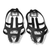 Traction Cleats mit 18 Spikes Schneeschuhe Rutschfeste Schuhe 18 Zähne Klettersteigeisen für Outdoor Winter Walking Jogging Wandern Eisfischen Edelstahl Überschuhe