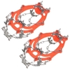 Traction Cleats mit 24 rutschfesten Spikes Schneeschuhe Herren Damen Rutschfeste Schuhe Klettern Steigeisen für den Outdoor Winter Wandern Joggen Wandern Eisfischen Edelstahl Überschuhe