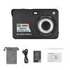 Tragbare 1080P-Digitalkamera,  Video-Camcorder,  48 MP,  Anti-Shake,  8-facher Zoom,  2, 7-Zoll-LCD-Bildschirm,  Gesichtserkennung,  Lächelnerfassung,  integrierte Lithium-Batterie mit Tragetasche,  Handschlaufe für Kinder und Jugendliche