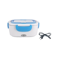 Tragbare 12 / 24V elektrische Brotdose für Auto und zu Hause 12V Auto Plug Warmer Heizboxen Praktisches Mittagessen Bento Box Food Warmer (EU / US Stecker,  110V-220V)