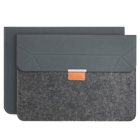 Tragbare 3-in-1-Laptoptasche + Laptop-Kühlhalterung + Mauspad Kratzfest Verschleißfest für 13, 3-14-Zoll-Laptop S Hellgrau