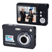 Tragbare 720P Digitalkamera Videocamcorder 18 MP Foto 8-facher Zoom Anti-Shake 2, 7 Zoll großer TFT-Bildschirm Eingebauter Lithium-Akku mit Tragetasche USB-Ladekabel für Kinder und Jugendliche