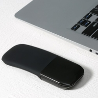 Tragbare BT 3.0 Wireless Touch-Maus mit linken und rechten leisen Tasten Faltbare schlanke Maus für Zuhause/Büro/Reise