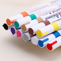 Tragbare Bunte Stift Auto Reifenprofil Gummi Metall Permanent Farbe Marker Graffiti Fettige Kratzer Reparatur Filzstift