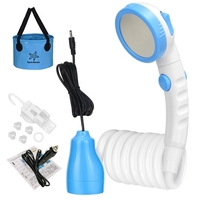 Tragbare Camping Dusche Outdoor Dusche Kopf für Camping Strand Schwimmen Outdoor Reisen Wandern Auto & Pet Reinigung