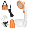 Tragbare Camping Dusche Outdoor Dusche Kopf für Camping Strand Schwimmen Outdoor Reisen Wandern Auto & Pet Reinigung