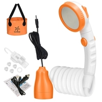 Tragbare Camping Dusche Outdoor Dusche Kopf für Camping Strand Schwimmen Outdoor Reisen Wandern Auto & Pet Reinigung
