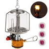 Tragbare Camping-Gaslaterne im Freien Piezo Ignition Mini-Gaszeltlampe mit 3 Mänteln