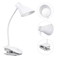 Tragbare Clip auf Schreibtisch Licht LEDs USB Aufladbare 360° Flexible Neck Clamp Augenschutz Lampe für Bett Lesen Arbeits