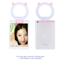 Tragbare Clip-on-nette reizende LED-Ring Selfie Selbstporträt Ergänzungs Fill-in-Beleuchtung-Licht für iPhone Blackberry Samsung HTC Smartphone