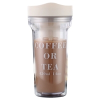 Tragbare Cold Brew KaffeetasseLuftdichte Flasche Eiskaffeetasse mit Deckel Edelstahlfilter Wiederverwendbare Cold Brew Kaffee Teetasse