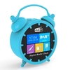 Tragbare DAB FM Radio Wecker Farbe LCD Zeitanzeige Snooze BT Lautsprecher MP3 Player Unterstützung TF-Karte Wiederaufladbarer Akku