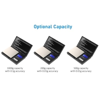 Tragbare Digitalwaage 1000g/0, 1g Hochpräzise Goldwaage Schmuckwaage mit 7 Einheiten Elektronische Mini-Taschenwaage mit Hintergrundbeleuchtung Professionelle digitale Milligrammwaage Pulverwaage