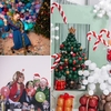 Tragbare Doppeldüsen-Luftpumpe Elektrische Ballonpumpe Inflator 600W für Weihnachten Geburtstagsfeier Dekoration Rot