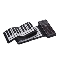 Tragbare elektrische 61 Multifunktionsschlüssel-Handaufrollendes Klavier Flexible Silikon-Klaviertastatur Eingebauter Lautsprecher Wiederaufladbare Lithium-Batterie Nachhall BT-Funktion Digital-Klaviertastatur