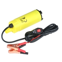 Tragbare elektrische Pumpe Tauchkraftstoff-Transferpumpe mit Auslassgröße von 19 mm Filter 2 Aligatorklemmen zum Pumpen von Dieselöl-Kerosinwasser