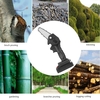 Tragbare elektrische Schnittsäge 4-Zoll-Akku-Kettensäge mit 2er-Pack 2.0A wiederaufladbare Batterie Einhand-Holzfäller Varibale Speed Mini elektrische Säge Gartenholz Holzfäller Astschneider