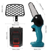 Tragbare elektrische Sägesäge Wiederaufladbare kleine elektrische Sägen Holzbearbeitung Einhand-elektrische Säge Garden Logging Mini Brushed Electric Chain Saw