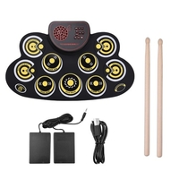 Tragbare elektronische Roll-up-Trommelauflage Silicon Digital Drum