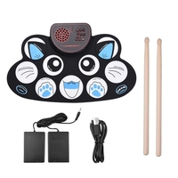 Tragbare elektronische Roll-up-Trommelauflage Silicon Digital Drum