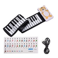 Tragbare elektronische Tastatur mit 49 Tasten Aufrollen