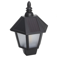 Tragbare empfindliche wasserdichte Außenwandleuchte Half Hexagon Solar Blaze Light-Operated Mode Wandleuchte