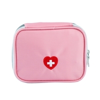 Tragbare Erste Hilfe Leeren Kit Tasche Tote Kleine Ersthelfer Aufbewahrungsbeutel Kompakte Notüberlebens Medizin Tasche für Home Office Travel Camping Sport Wandern Radfahren Outdoor Red Style 1
