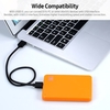 Tragbare externe 2, 5-Zoll-Festplatte USB 3.0-Festplatte Hohe Übertragungsgeschwindigkeit / Plug & Play / für PC / Laptop / Desktop Orange 2 TB