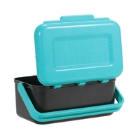 Tragbare Fischen-Köder-Kasten-Kasten Live-Köder Köder Haken Earthworm Tragetasche Waist Fishing Tackle Box